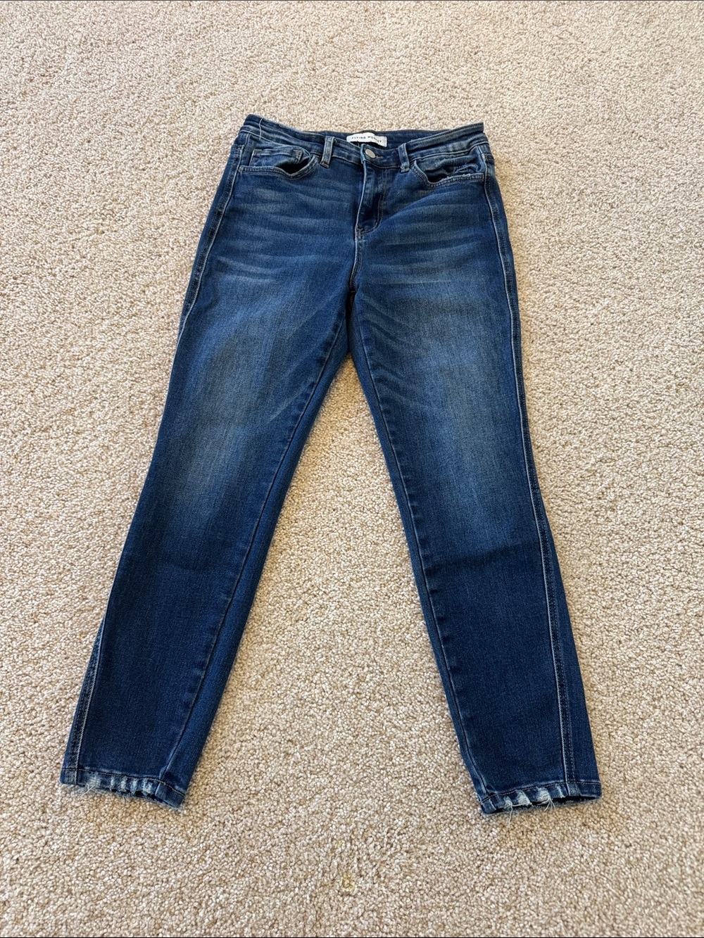 Flying Monkey Dark Blue Women’s Slim Straight Jeans